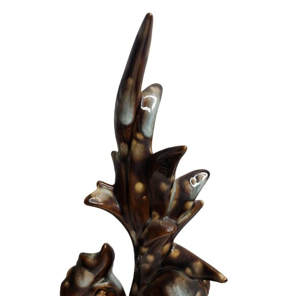 Hand Crafted Ceramic Glazed Rooster Vintage Mid Century Modern Figurine 12" Tall - Picture 8 of 9